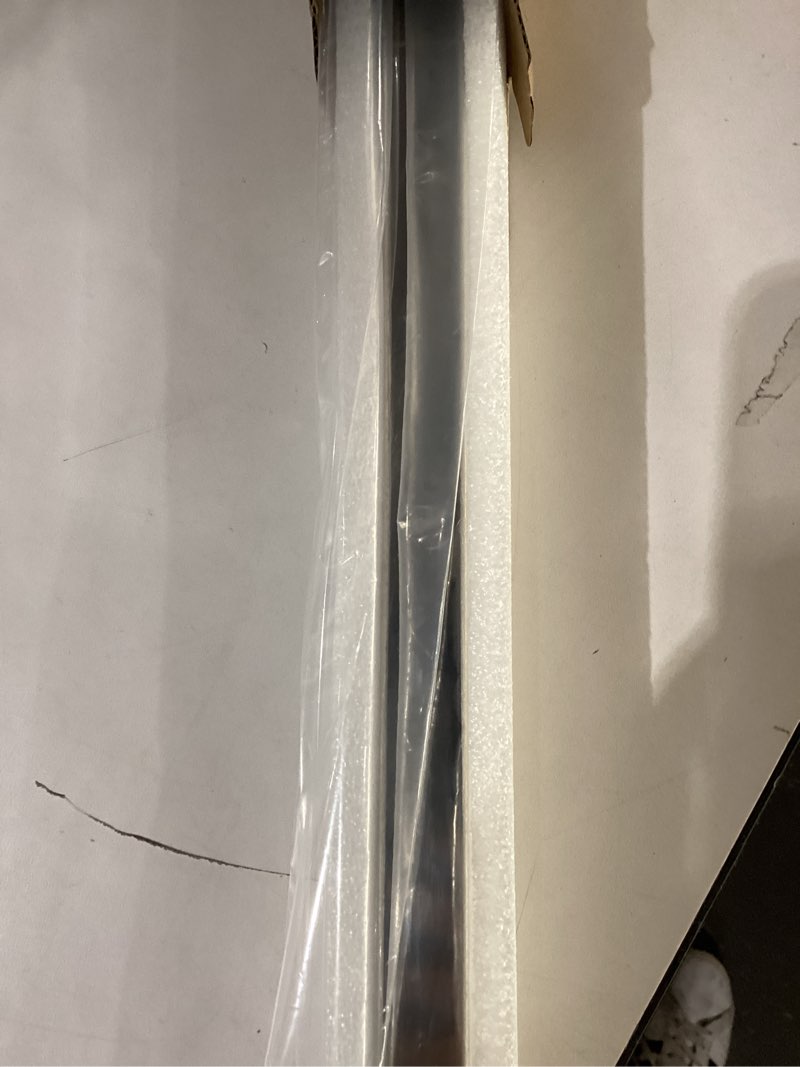 Condition photo showing New/Like New for Frameless Shower Door Support Bar, Stainless Steel Wall-to-Glass Support Arm to Fixed Shower Glass Panel, for 1/4"-3/8" (6-10 mm) Door, 180° Pivot & Stow-Flat Mode (Chrome, 31.5-inch(800mm)) Chrome 31.5-inch(800mm)