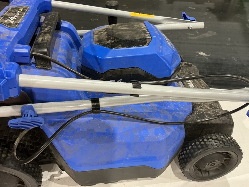 Condition photo showing As Is for (incomplete, missing pieces)kobalt || 24-volt || 16\" battery push mower