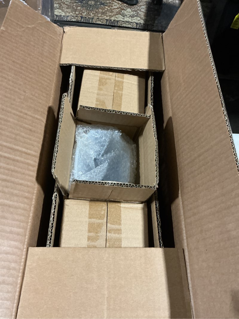 Condition photo showing Good Condition for Adam Modern 3-Light Vanity Light Industrial Wall Sconce Lighting Fixture with Etched Glass Shade in Dark Bronze Black Finish for Bathroom, Hallway, Kitchen, Mirror 3 Light