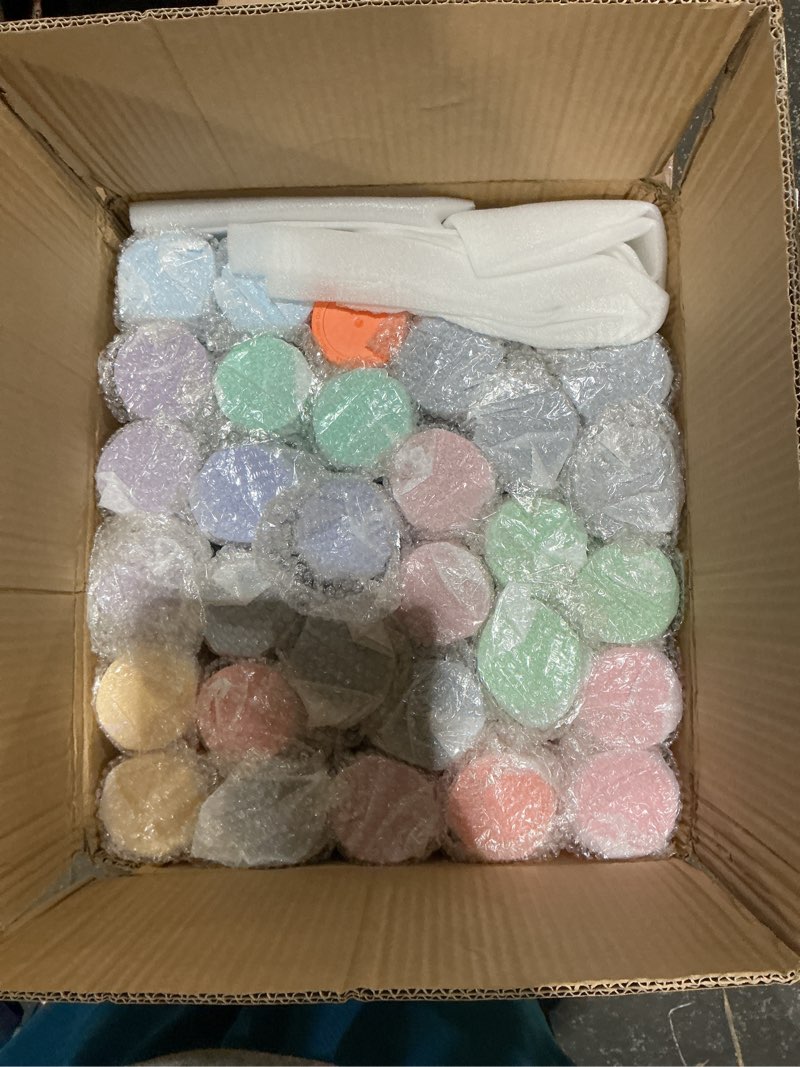 Condition photo showing New/Like New for 30 pcs bulk skinny tumblers with lids and straws 16 oz matte pastel colored plastic mugs reusable double wall tumbler cups for home school office birthday parties vinyl diy gifts, 10 assorted colors