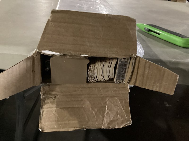 Condition photo showing New/Like New for Achim GII Morningstar Indoor Cordless Woodtone Vinyl Light Filtering Window Mini Blind  64  L x 31  W