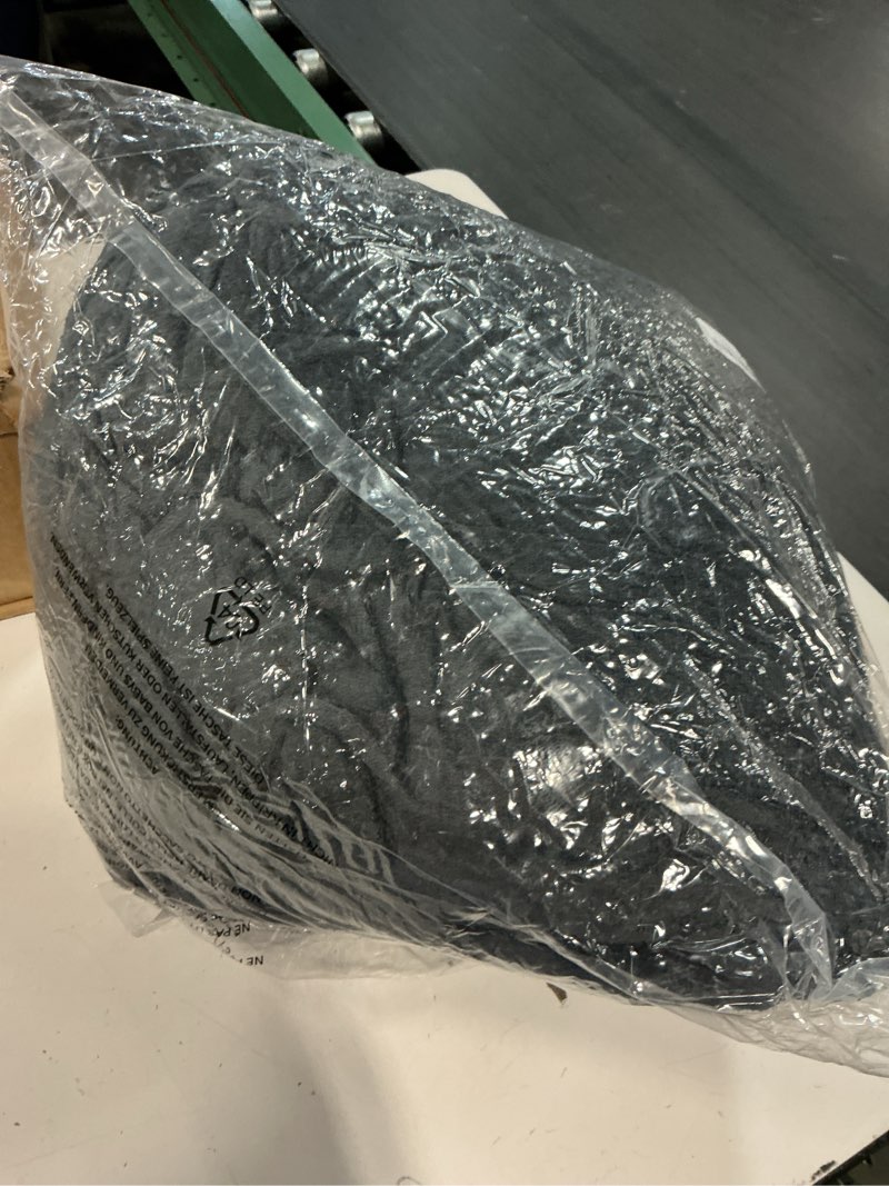 Condition photo showing As Is for electric heated blanket 72"x84" full size - dual-sided with microplush & sherpa fabric, 4 heat settings & 10 hours auto off, machine washable - iron gray 01-iron gray full(72"x84")