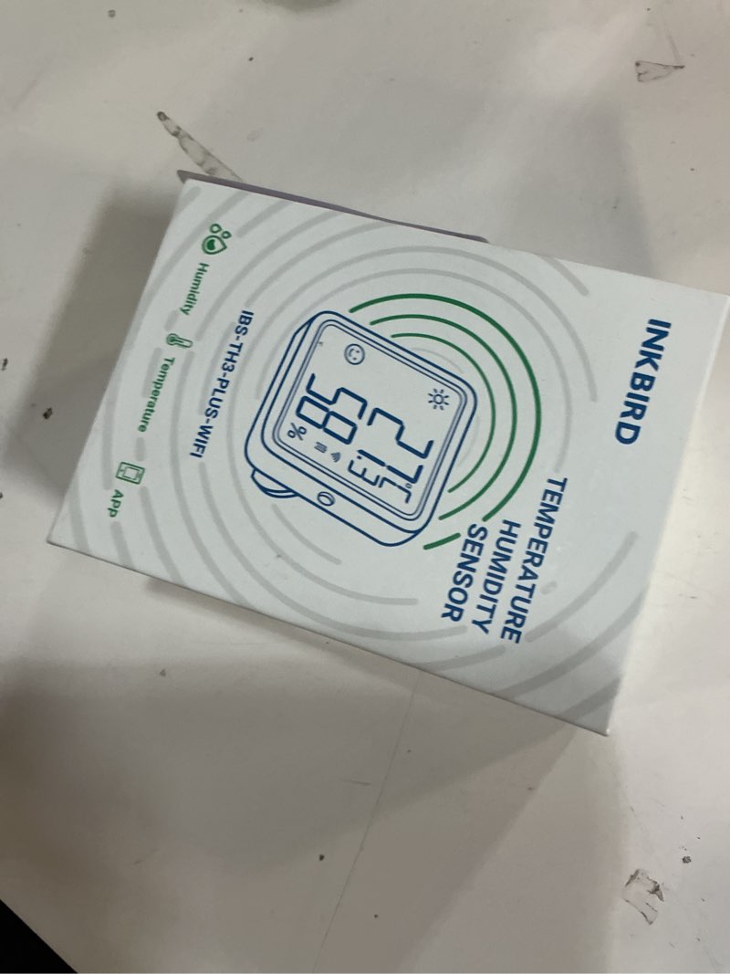 Condition photo showing Good Condition for INKBIRD WiFi Thermometer Hygrometer, Indoor Temperature Sensor IBS-TH3-PLUS with Electronic Display, Humidity Monitor with App Alert 1 Year Data Storage Export, Digital Remote Monitor for Room