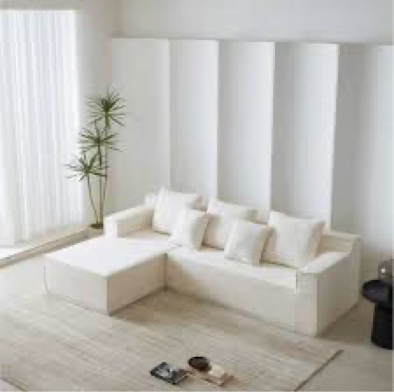 Incomplete Swbvs Modular Sectional Sofa (White, 3 Seats Sofa)
