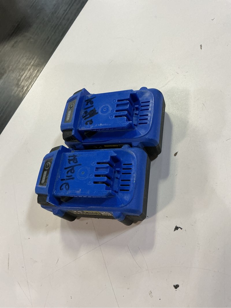 Condition photo showing As Is for Kobalt 24 -Volt 2 -Pack Lithium-ion ( 4 Ah 4 Ah Battery )