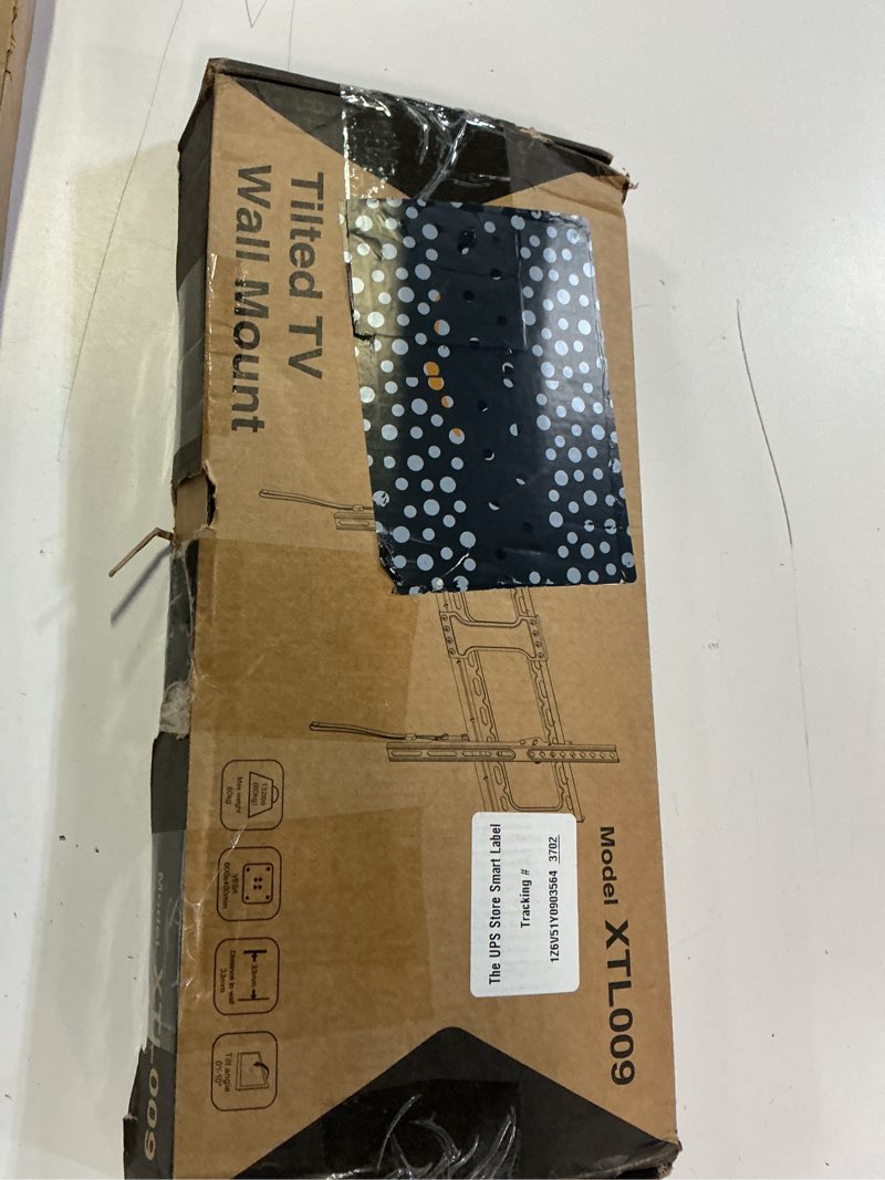 Condition photo showing Good Condition for usx mount tilting tv wall mount for most 37"-95" flat curved screen television, tv bracket with max vesa 600x400mm up to 132lbs, low profile tilt mount for 16", 24" stud 37-95 inch, 132 lb