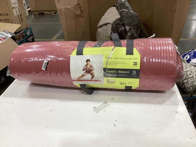Condition photo showing As Is for premium fitness yoga mat 15mm orange - all in motion™: nitrile butadiene rubber, aerobics