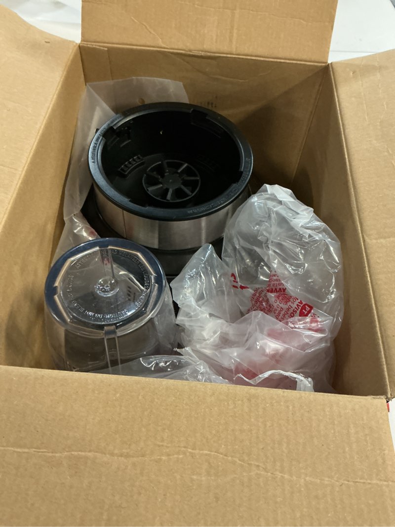 Condition photo showing As Is for Ninja | Blender | Nutri Pro | Single Serve | For Smoothies, Salsa, Shakes and Frozen Drinks | Includes 2 Smoothie Cups & Lids | Crushes Ice, Fruit & Veggies |Silver | BN401 Auto Blend