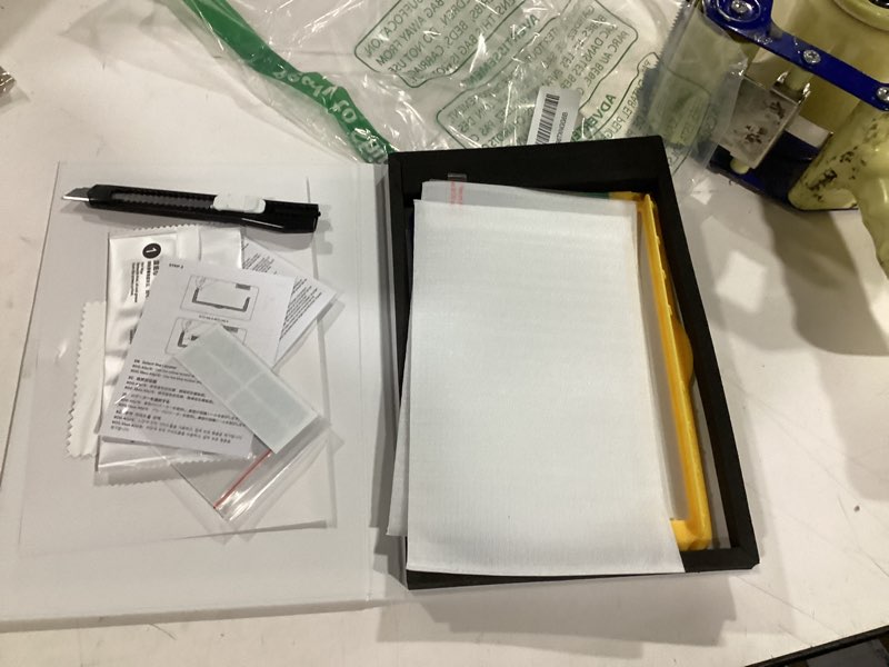 Condition photo showing As Is for **incomplete** (only 1) jsaux anti-glare screen protector for rog xbox ally/rog xbox ally x (2025) / rog ally 2-pack, matte 9h hardness tempered glass with guide frame, 7\\\" anti-scratch screen protector for asus rog ally x | anti glare, 9h hardness, tempered glass, with guiding frame, 7 inch, anti-scratch