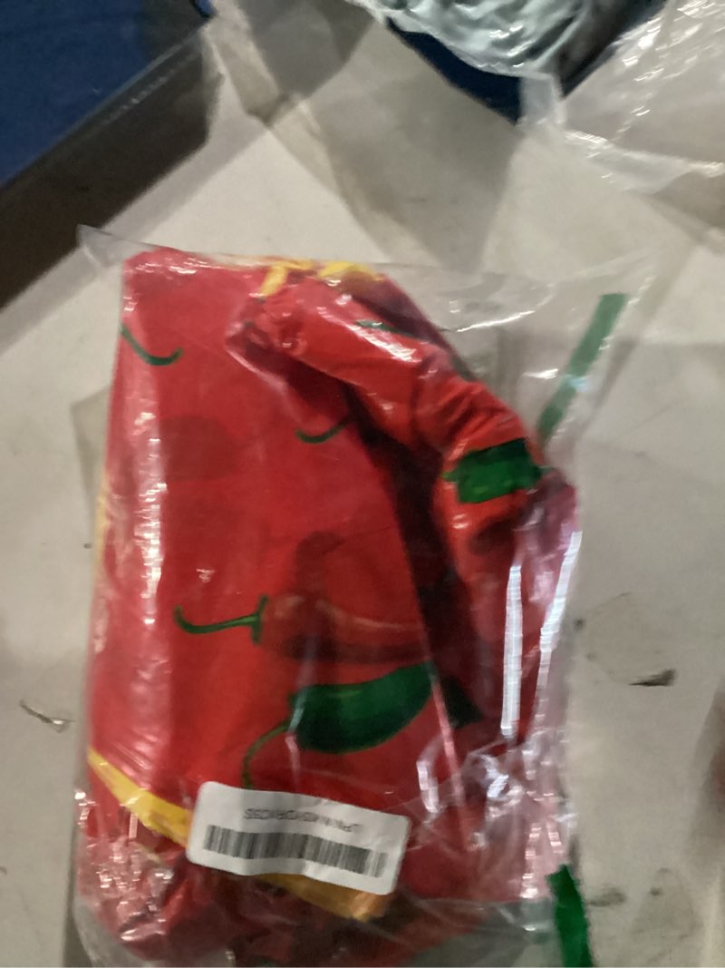 Condition photo showing Good Condition for Oudain 3 Pcs Plastic Chili Cook Off Tablecloths, Chili Pepper Party Favor Supplies, Disposable Cinco De Mayo Pepper Hot Flame Table Cover for Mexican Theme Cooking Party Decor, 108 x 54 Inch
