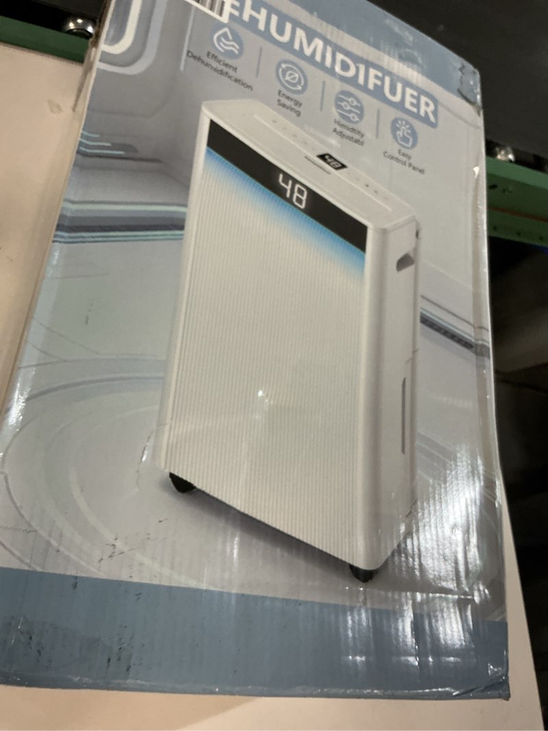 Condition photo showing Good Condition for 4900 Sq.Ft Dehumidifier, KeepGlad Dehumidifier Max 95 Pint/D, Dehumidifiers for Home with Drain Hose, Smart Compressor with Intelligent Humidistat, Three Modes, for Basement, Bedroom, Bathroom