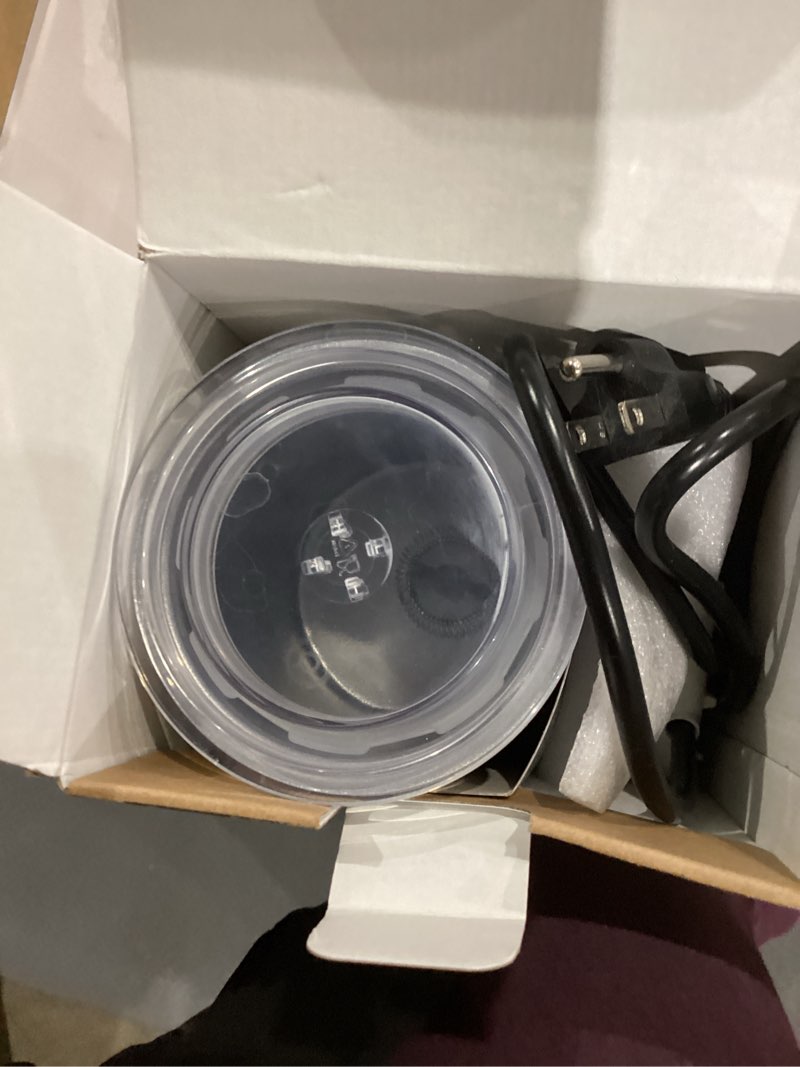 Condition photo showing As Is for Milk Frother, Paris Rhône 4-in-1 Milk Steamer and Frother, Hot & Cold Foam Milk Warmer with Temperature Control, Auto Shut-Off Frothers for Coffee, Latte, Cappuccino, Macchiato Pearl