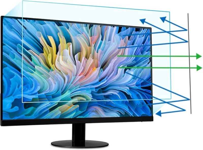 VINTEZ 21.5 inch Blue Light Blocking Screen Protector Panel for 16:9 Widescreen Computer Monitor and
