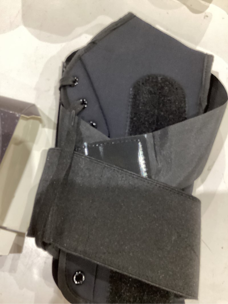 Condition photo showing Good Condition for ankle brace for women men - ankle support brace for sprained ankle, ankle stabilizer for achilles, tendon, sprain, injury recovery, lace up ankle wrap for running, basketball, volleyball (ankle brace, large) ankle brace large