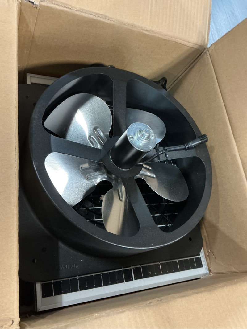 Condition photo showing Good Condition for eco-worthy 50w solar attic fan kit, 50w foldable solar panel and 14" dc fan with 40w motor for roof vent or chicken coop and greenhouse 40w fan+50w solar panel