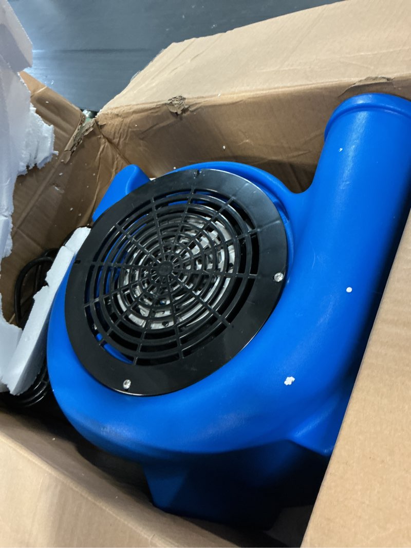 Condition photo showing Good Condition for mounto floor air circulation fan and carpet dryer - powerful 1/2hp motor, carpet dryer, 2200 cfm airflow, lightweight design, 2 speed ??settings