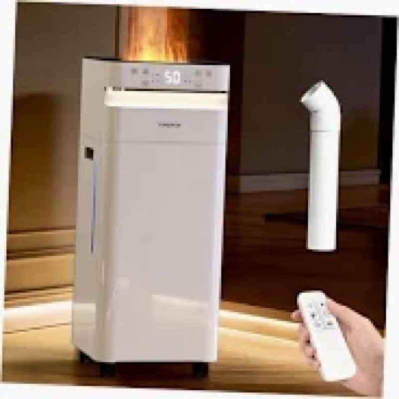 yokekon humidifier large room 22l/5.8gal, 2500sq.ft whole house humidifiers for home, large humidifi