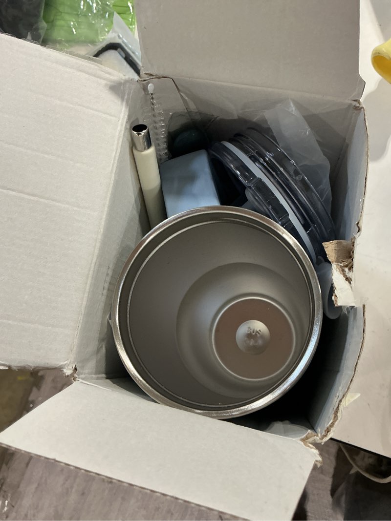 Condition photo showing Good Condition for 20 oz tumbler with handle,tumbler with lid and straw,double wall insulated cup stainless steel travel mug(cold for 34 hours),water bottle for iced tea,coffee,cold beverages(smog blue) smog blue 20 ounces