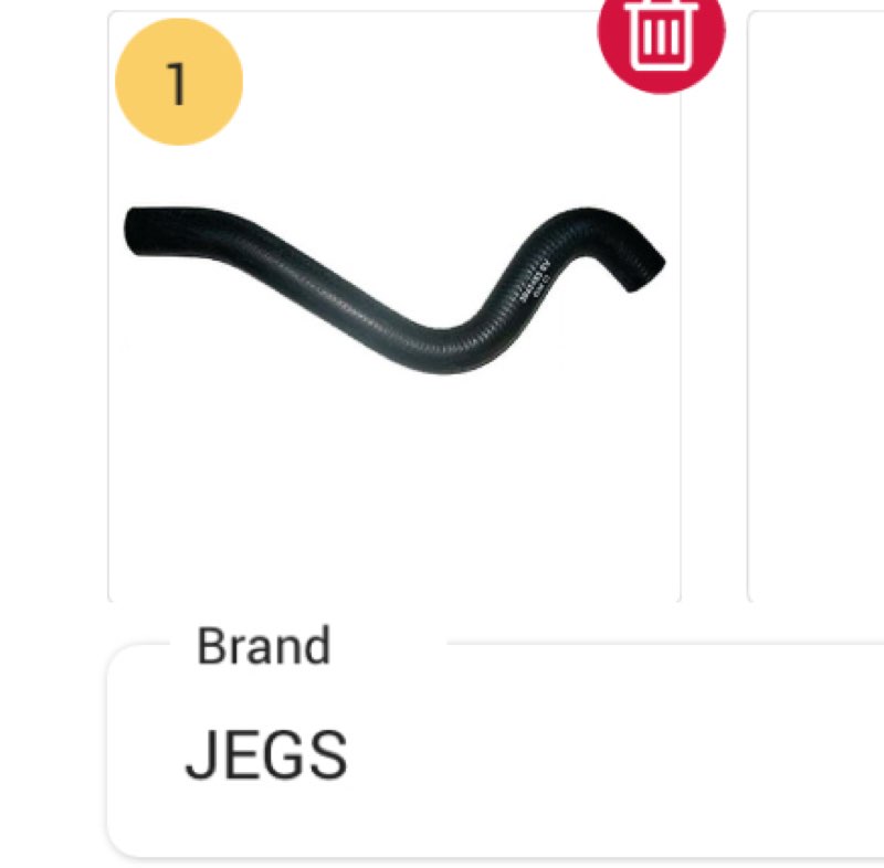 JEGS 52397 Upper Radiator Hose 1969-1972 Chevy Chevelle El Camino Big Block 1969