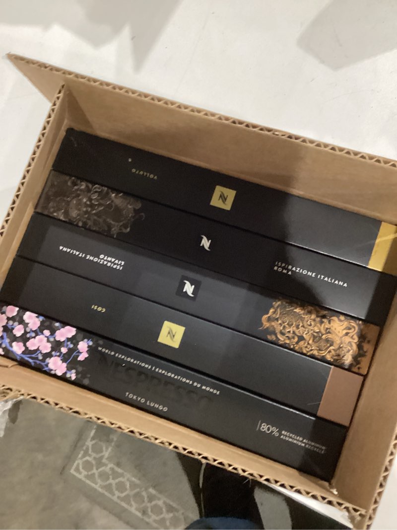 Condition photo showing New/Like New for Nespresso Capsules Original Line, Ispirazione Espresso Variety Pack, Medium Roast Espresso Coffee, 100 Count Coffee Pods