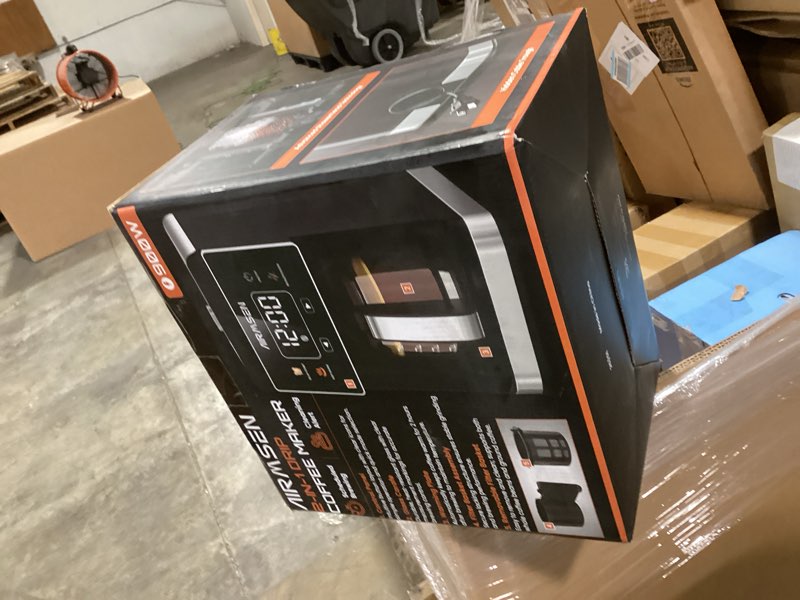 Condition photo showing As Is for airmsen 2 in 1 drip coffee maker with grinder, compact 5-cup programmable coffee machine