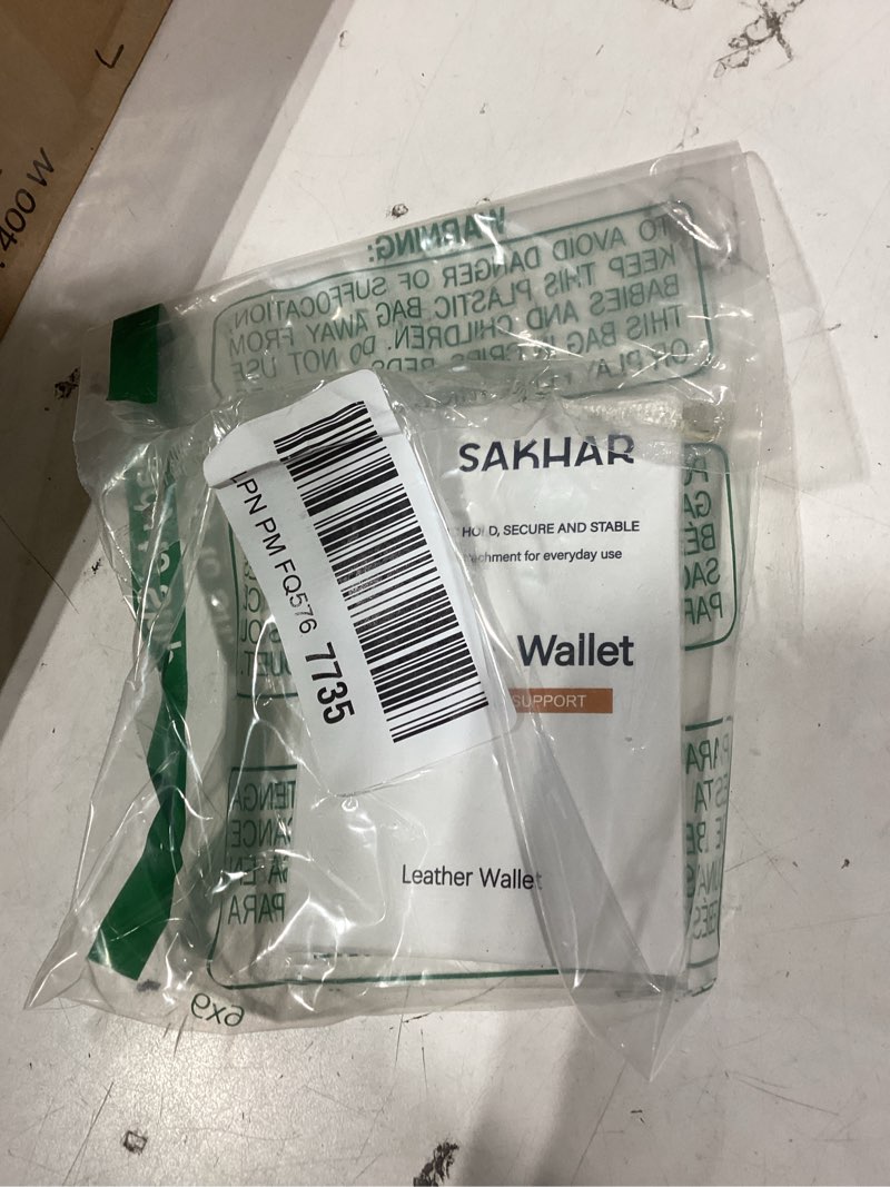 Condition photo showing New/Like New for sakhar magsafe wallet with stand, magnetic card holder for iphone 17/16/15/14/13/12 series, slim phone wallet holds up to 6 cards, foldable kickstand for portrait & landscape, detachable (dark grey)