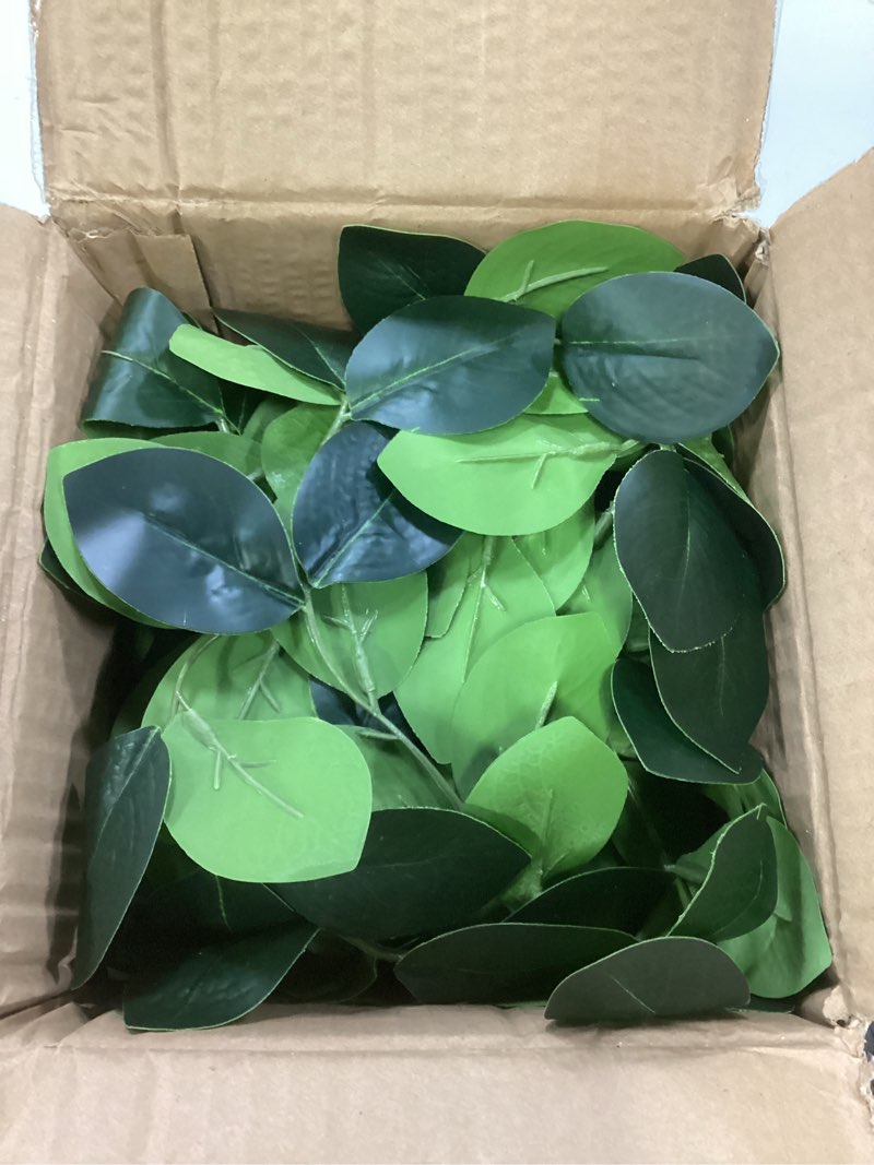 Condition photo showing Good Condition for hanging plants artificial decor, fake hanging plant in clay pot artificial hanging plants with fake leaves and hook for wall home room indoor outdoor décor (dark green)