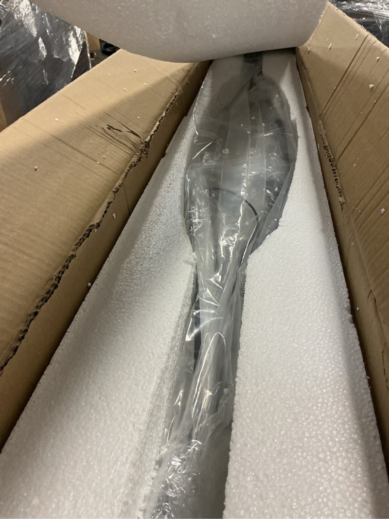 Condition photo showing Good Condition for modern ceiling pendant lights, 57in chandelier dimmable with remote control 3000k-6000k adjustable color temperature, aluminum island lighting lamp fixture for kitchen, dining room b-black 57inch