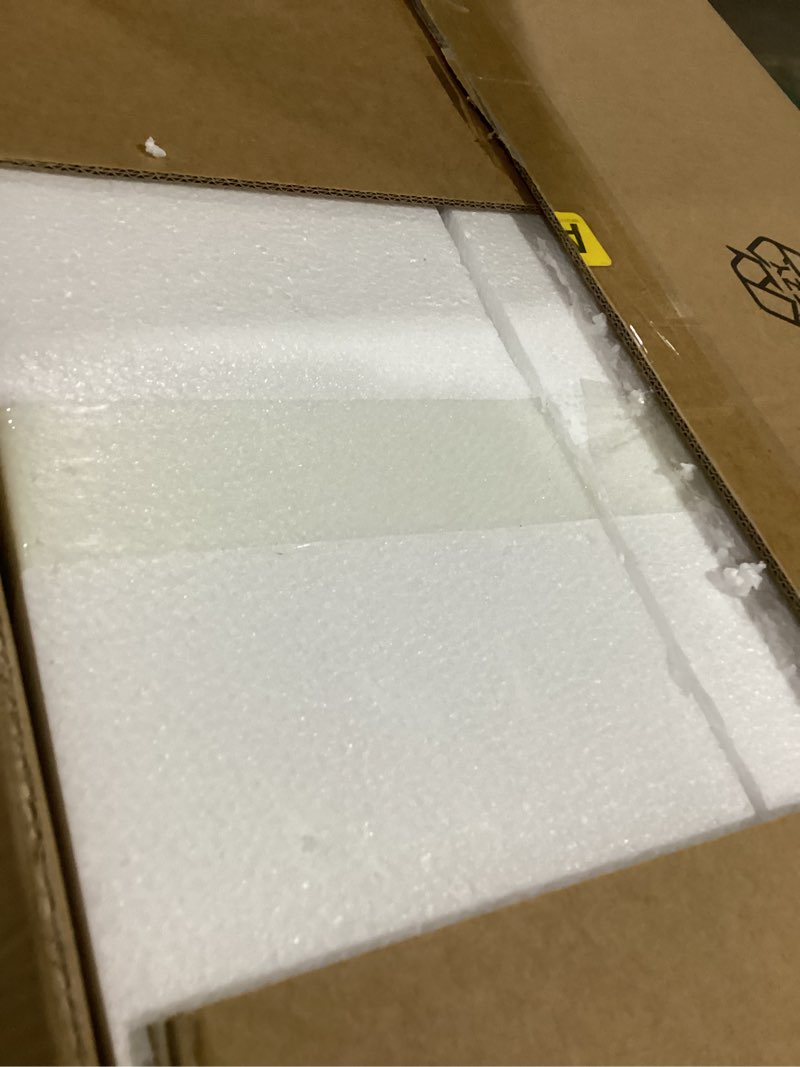 Condition photo showing As Is for Light Grey Glass Pendant Lights Kitchen Island Globe Pendant Light Fixtures Modern Pendant Lighting for Bedroom Living Dining Room Light Fixture (9.84 in, 2 Pack) Light Grey 2 Pack 9.84in