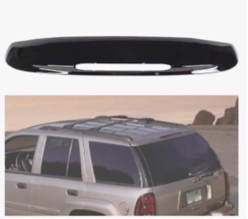 dreamdragon rear upper tailgate molding compatible with 2002-2009 chevy trailblazer 19150496 gm19041