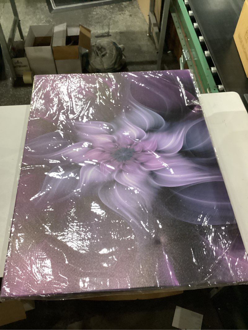 Condition photo showing New/Like New for tutubeer 1 panel bauhinia chinese redbud purple flower plant botany picture flower artwork oil painting on canvas stretched and framed 30x40 inch print home decor living room bedroom wall art hanging 40"l x 30"w purple flower