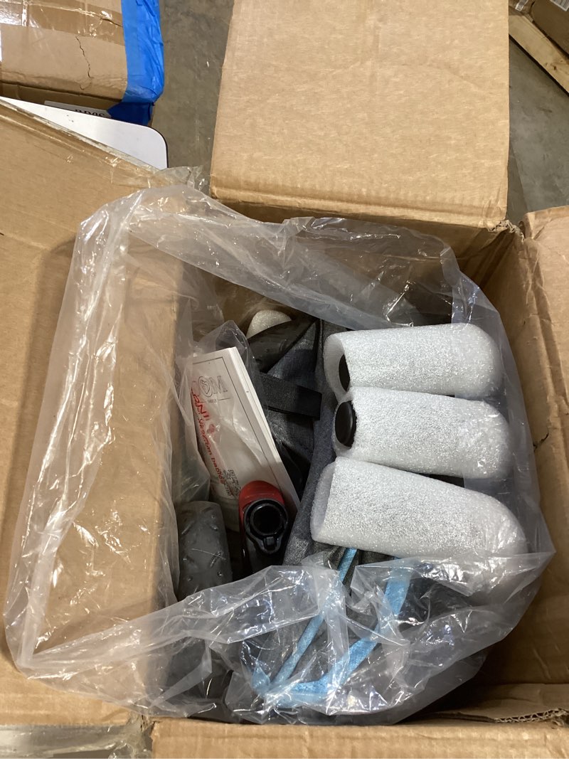 Condition photo showing Good Condition for dream on me volgo twin baby stroller, lightweight side-by-side double umbrella stroller with adjustable canopy, 5-point harness, storage basket & travel-friendly fold – black blue