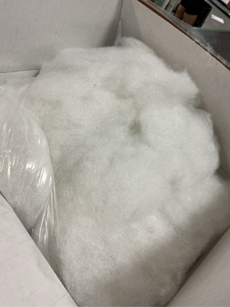 Condition photo showing Good Condition for fairfield the original poly-fil, premium polyester fiber fill, soft pillow stuffing, stuffing for stuffed animals, toys, cloud decorations, and more, machine-washable poly-fil fiber fill, 6.5 lbs. box