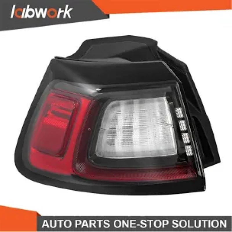 labwork tail lamp light replacement for cherokee 2019-2021 red lens driver side brake light outer 68