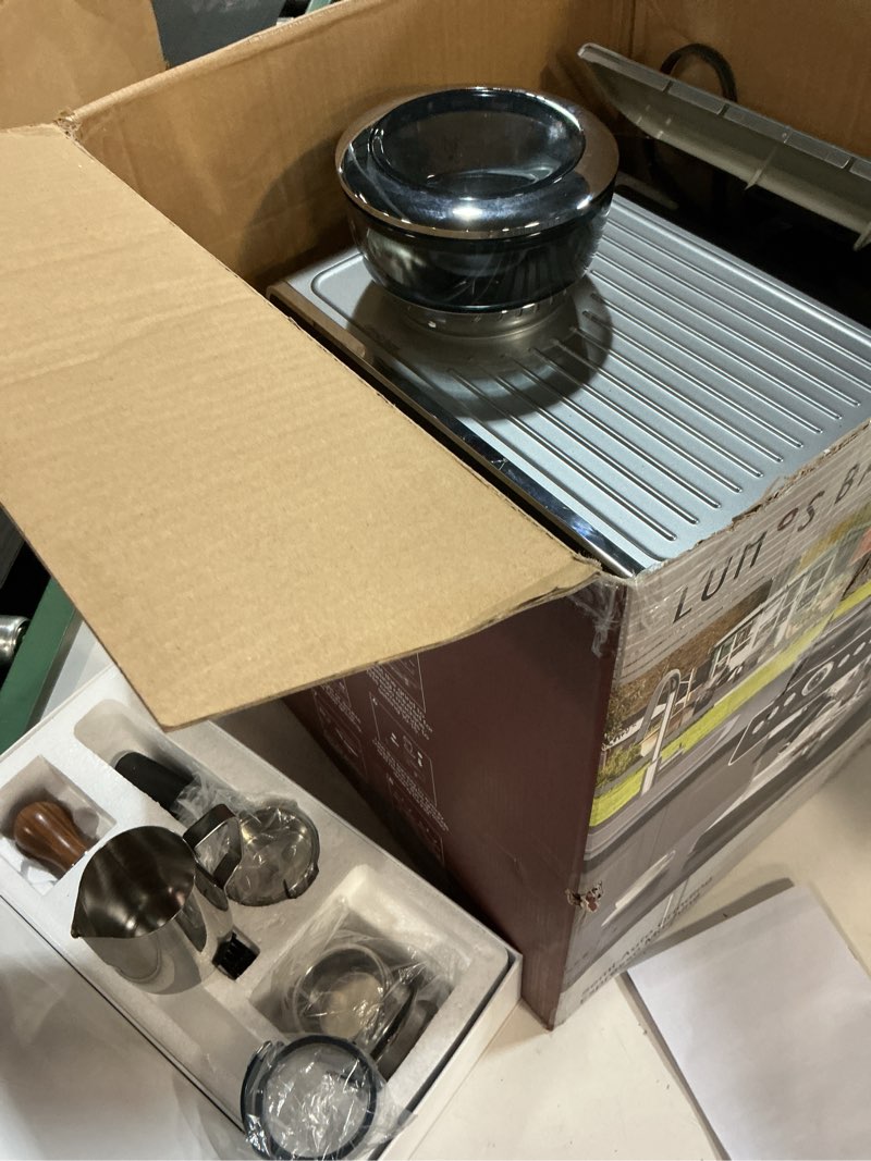 Condition photo showing Good Condition for Espresso Machine with Grinder, 20 Bar Espresso Machine with Milk Frother, Expresso Coffee Machines for Home, Professional Espresso Maker, Cappuccino & Latte Machine for Home (Black)
