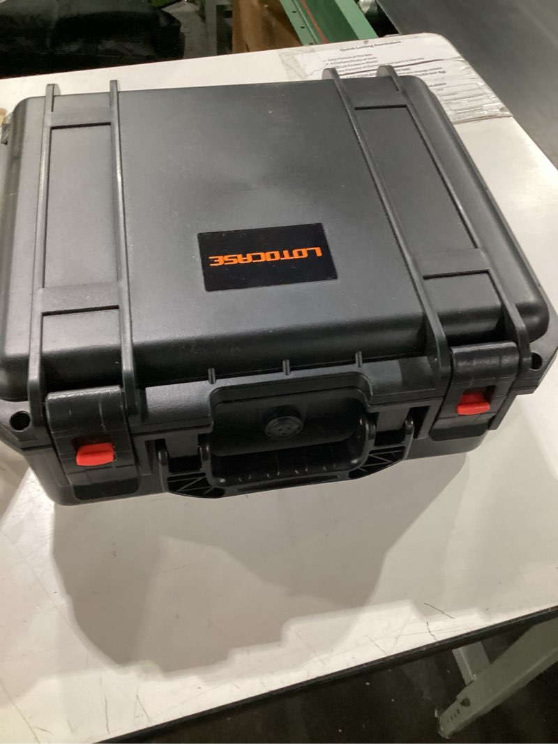 Condition photo showing As Is for storage case for milwaukee m18 m12 battery - waterproof & shockproof box | power tool storage bag with 9 adjustable dividers for milwaukee battery & charger 2.0/3.0/4.0/5.0/6.0/6.5/8/9.0/12.0-ah black