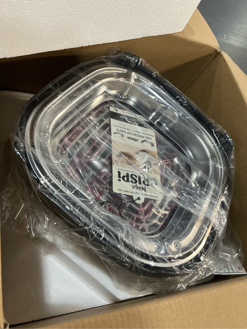Condition photo showing Good Condition for Ninja Crispi 4-in-1 Glass Air Fryer | 450°F | Non-Toxic | 4QT & 6-Cup Glass Containers w/Lids | Microwave, Freezer, Dishwasher Safe | Max Crisp, Air Fry, Bake, Recrisp | Cyberspace Gray, FN101GY Cyberspace Gray 4 QT