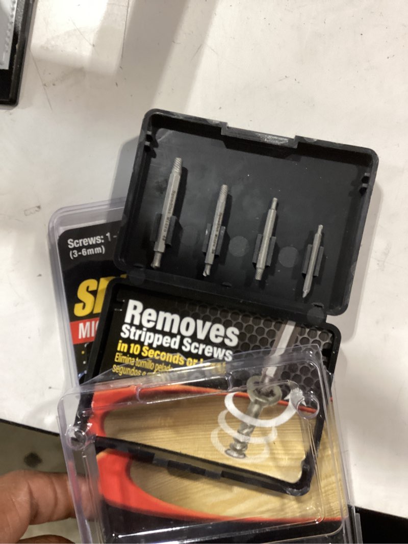 Condition photo showing Good Condition for speed out pro micro-steel double-ended 2-in screw extractor set