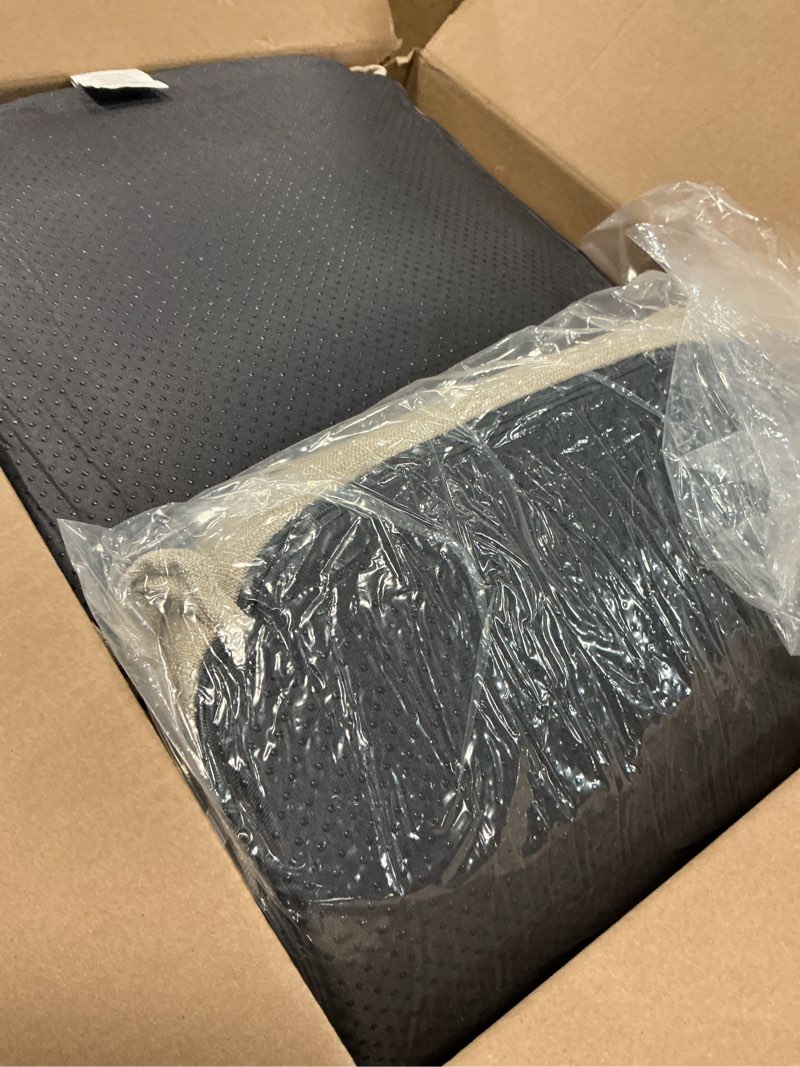 Condition photo showing As Is for Chair Cushions, Memory Foam Dining Chair Cushions, Tufted Indoor Chair Pads, Set of 4, 16.5' x 16.5' x 3.5', Beige Beige Pack of 4