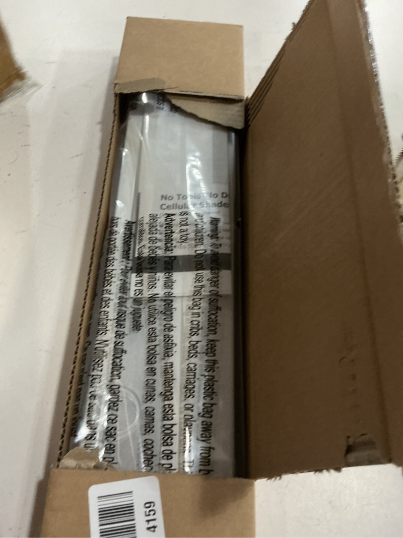 Condition photo showing Good Condition for LazBlinds No Tools No Drill Cordless Cellular Shades, Blackout Light Blocking Honeycomb Shades for Home, Thermal Insulation Blinds for Windows, 28\" W x 48\" H, White Blackout-white 28\" W x 48\" H