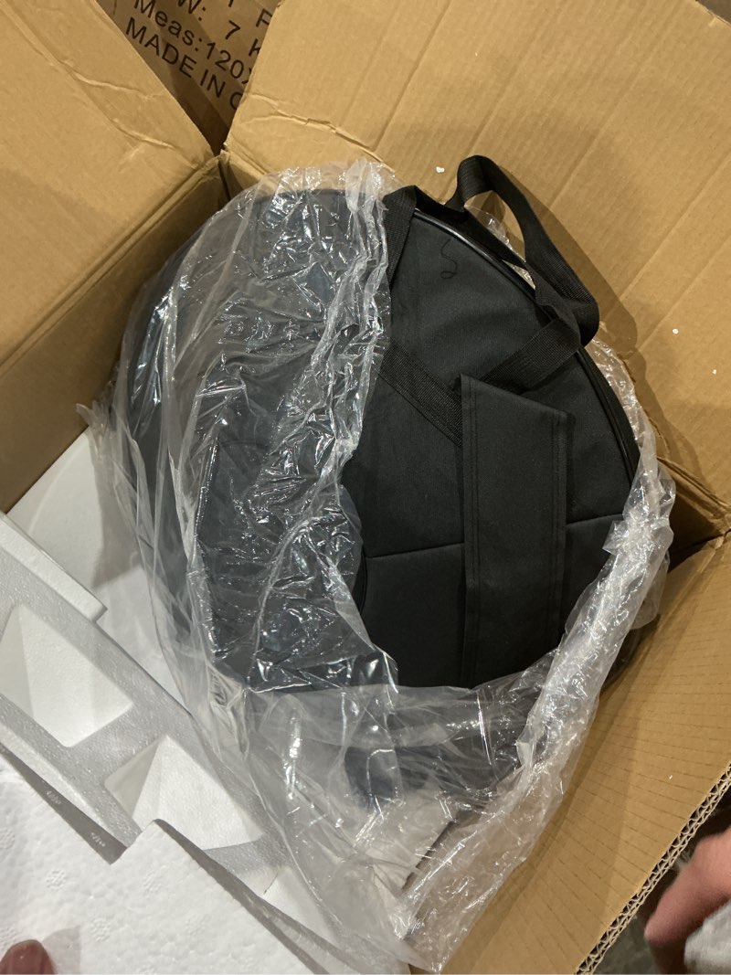 Condition photo showing As Is for handpan drum 22 inches d minor kurd, 432hz 10 notes hand drum instrument, premium steel drum, handpan instrument for adults (gold) 22inch gold