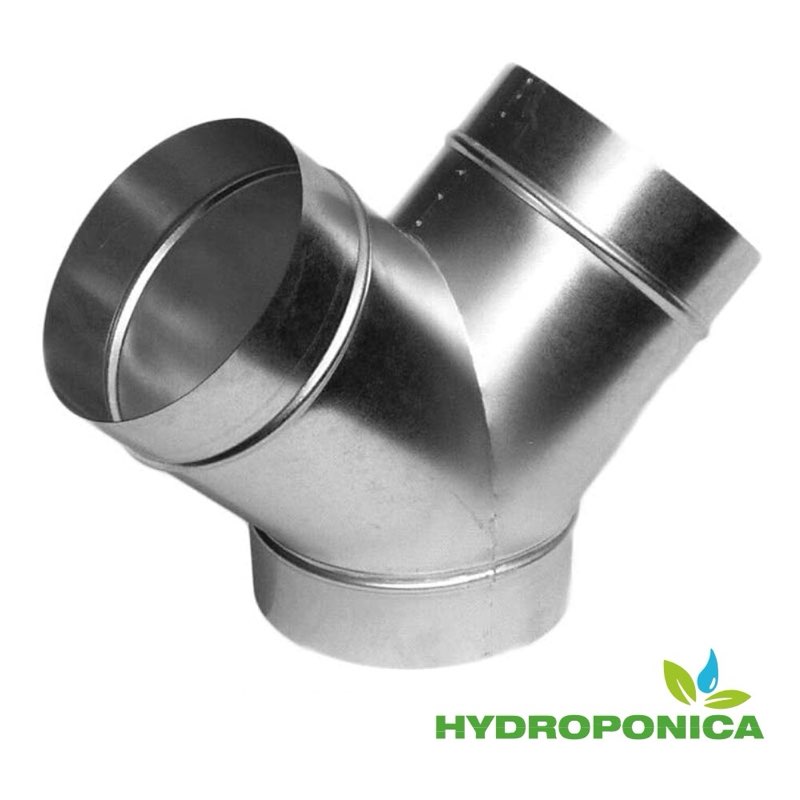 200mm 8" Equal Metal Y Piece/Section Ventilation Ducting Connector/Splitter