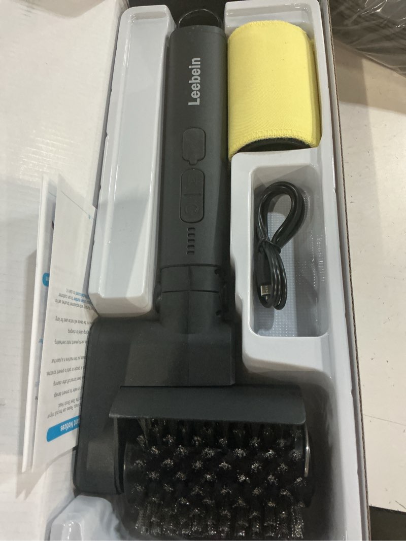 Condition photo showing Good Condition for leebein electric grill brush for outdoor, 2026 upgraded bbq grill cleaner with 3 heads, 3-speed & angle adjust cordless rotary grill brush, 150mins runtime grill cleaning brush for barbecue grates black
