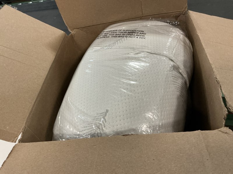 Condition photo showing As Is for Goose Feather Pillows Bed Pillow - Hotel Down Pillows Queen Size Set of 2, Fluffy Support Surround Fill Polyester for Back, Stomach, Side Sleepers, Breathable & Soft Bed Pillow for Sleeping Goose Feather Queen Size?Pack of 2?