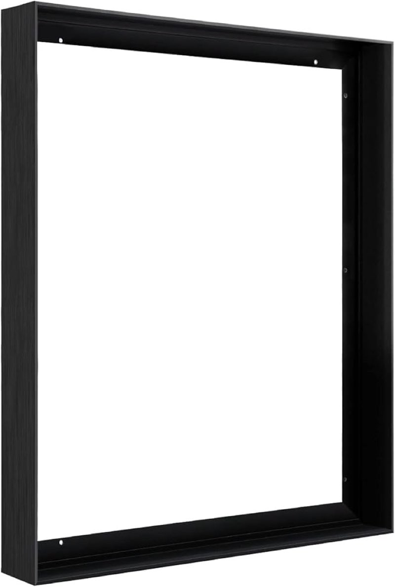 Floating Frame for 12x24 Canvas Painting, DIY Metal Canvas Frame with 1.5 Inch Deep for Oil Paintings Art Prints Artwork, Floater Frame for Landscape Portrait Living Room Wall Decor (Black) Visit the FOLKOR Store