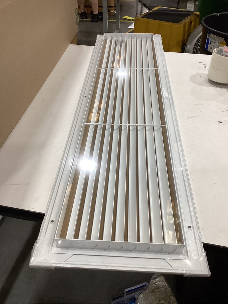 Condition photo showing Good Condition for 36" x 8" aluminum return grille - easy air flow - linear bar grilles [outer dimensions: 37.5"w x 9.5"h]