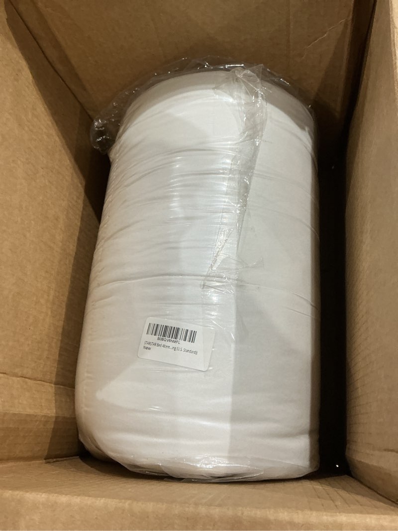 Condition photo showing As Is for bed alternative comforters for home, hotel, all season duvet insert filling polyester, fabric microfiber breathable comforter solid white (king (u.s. standard))