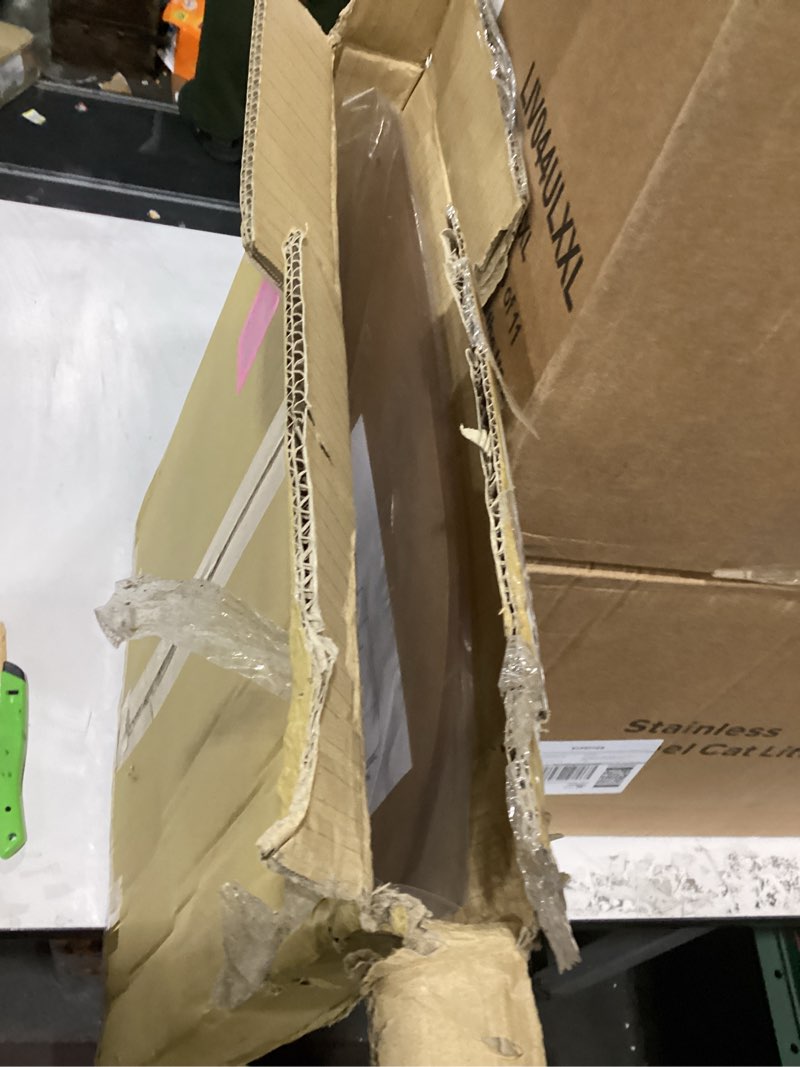 Condition photo showing As Is for Desk Divider for Students and Desk Privacy Panel. Office Partitions and Ideal Cubicle Light Shield. Frosted Acrylic Clamp-on Desk Partition - 17” W x 18”H Divider