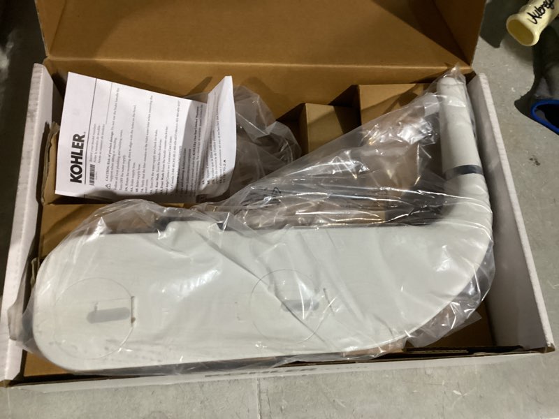 Condition photo showing Good Condition for Similar to-Kohler PureWash M250 Manual Elongated Bidet Toilet Seat, White, Quiet-Close Lid Prevents Slamming, Cool Water, Easy Installation with Quick-Release Hinges, Adjustable Spray Position & Pressure White Elongated