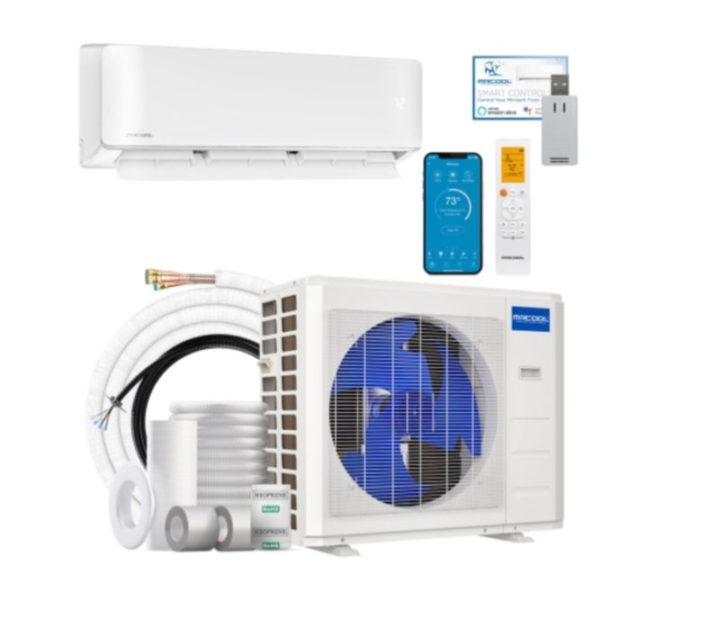 (Incomplete only 1 box )24k BTU 22.7 SEER2 MrCool DIY Ductless Heat Pump Split System 5th Generation - with 25 ft Line Set & 1 Year Labor Warranty